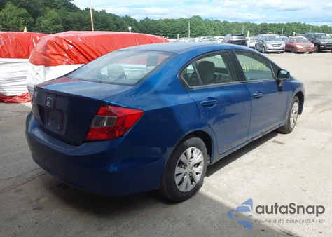 2012 Honda Civic Lx z USA, uszkodzony, nr VIN 2HGFB2F55CH532817